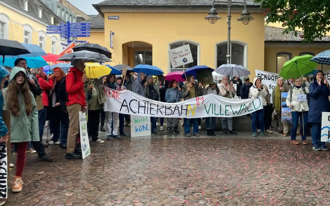 Demo Ententeich: 300 Klimaschützer stoppen Pläne der Stadt